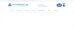 Desktop Screenshot of ivcvacuumpumps.com