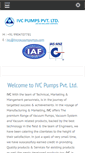 Mobile Screenshot of ivcvacuumpumps.com