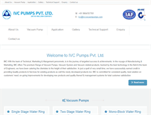 Tablet Screenshot of ivcvacuumpumps.com
